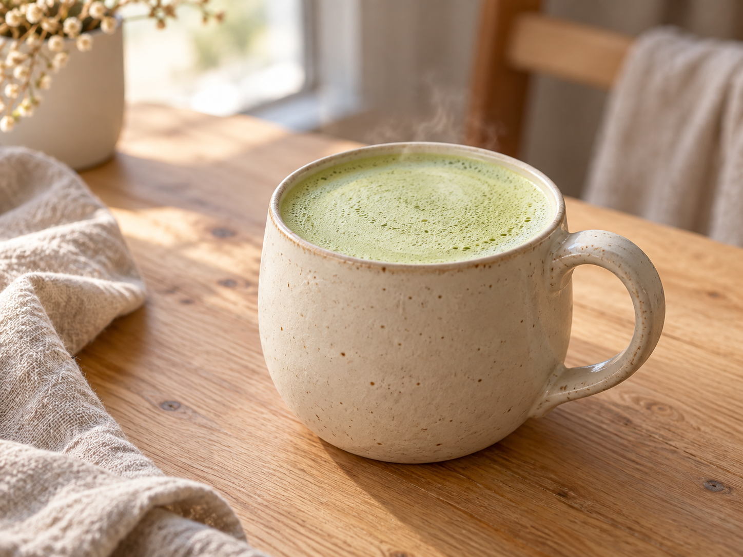 Jesenné zázvorové matcha latte